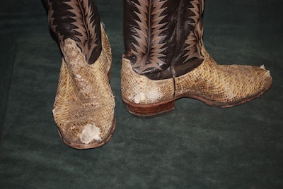 vintage snakeskin boots